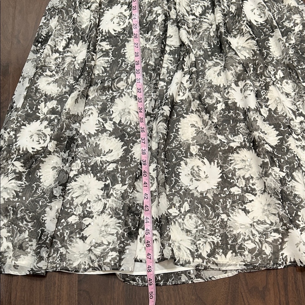 Talbots Fit and Flare Floral Scroll Dress - Picture 7 of 12